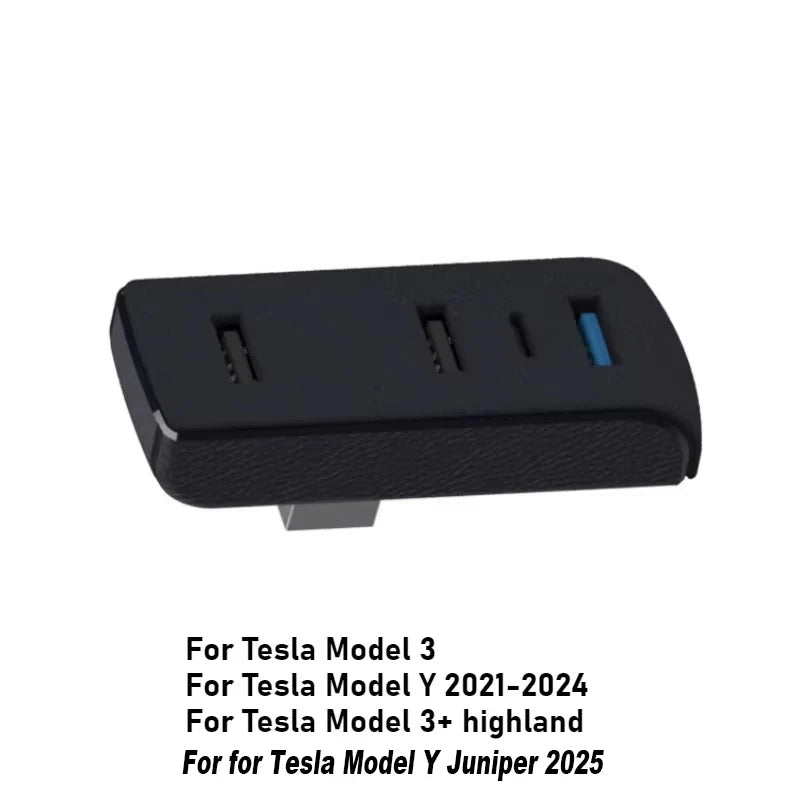Glove Box Docking Station Tesla Model 3 Y 3+ Juniper USB Hub Ports