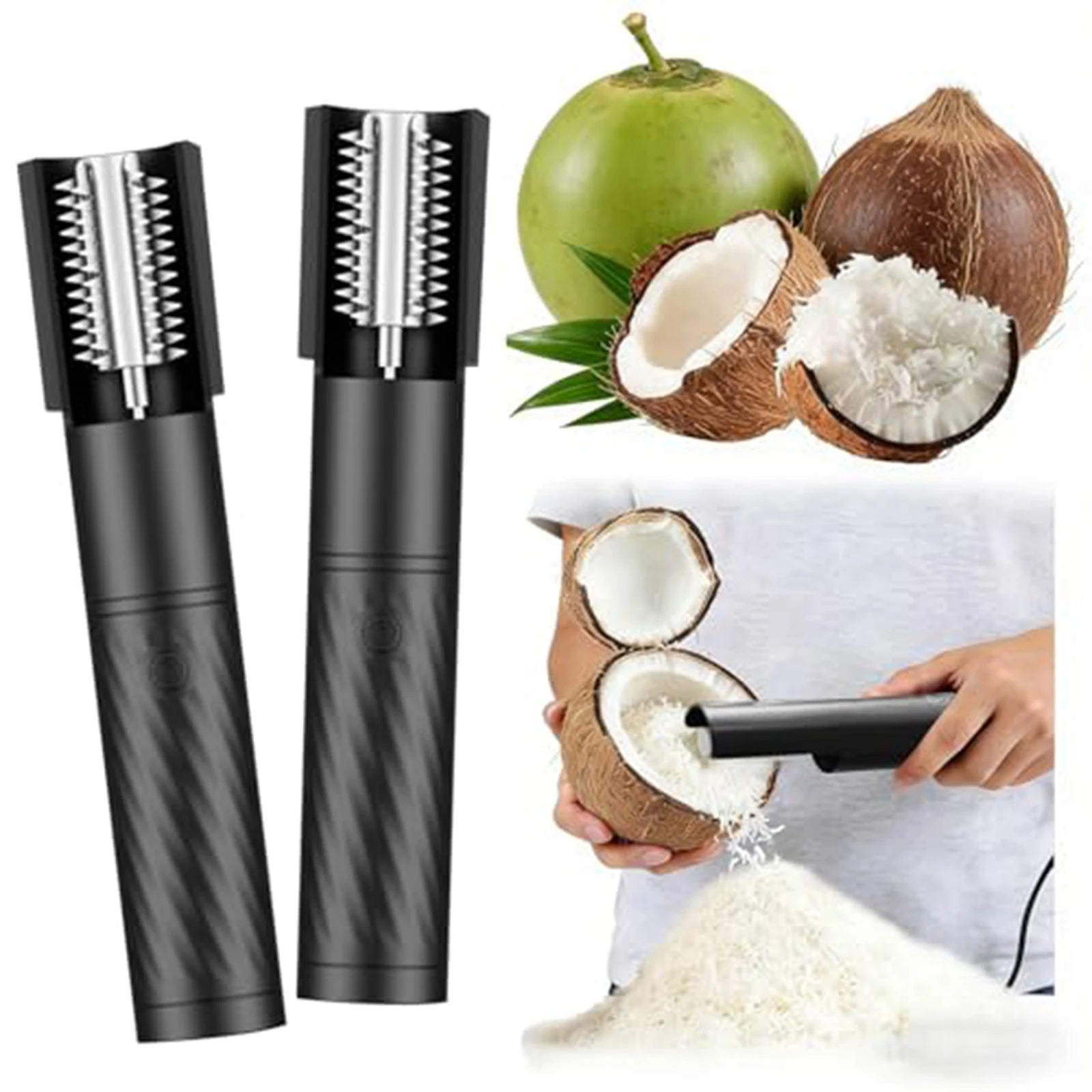 Portable Electric Grater Machine Stainless Steel Wireless Coconut