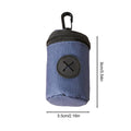 Dog Poop Bag Carrier Portable Pet Waste Bag Dispenser Luxury Stylish Dog Garbage Holder Dispensers pet Cleaning Supplies Zpaxo Blue
