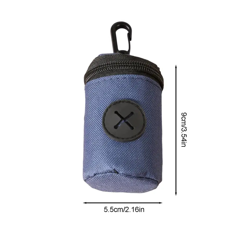 Dog Poop Bag Carrier Portable Pet Waste Bag Dispenser Luxury Stylish Dog Garbage Holder Dispensers pet Cleaning Supplies Zpaxo Blue