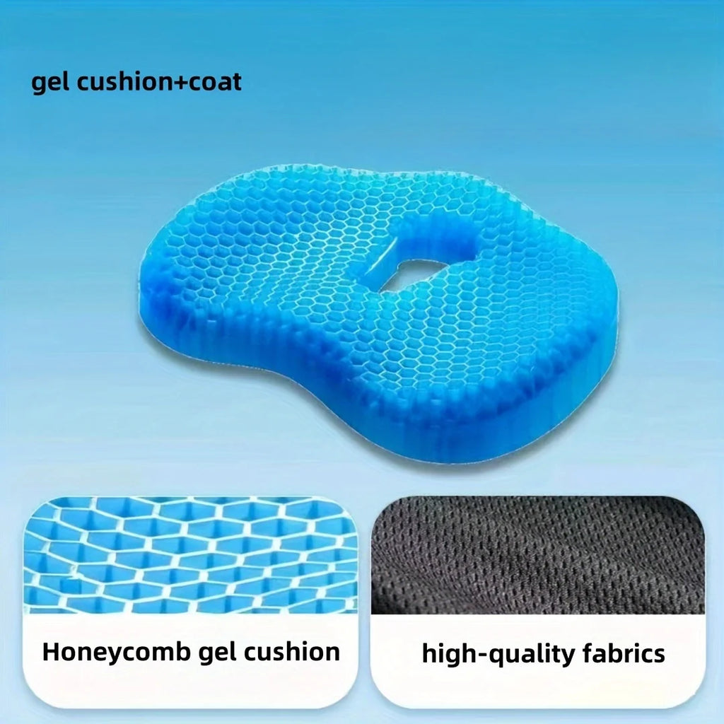Gel Seat Cushion Pad Car Built-in Anti-slip Design Breathable Cooling
