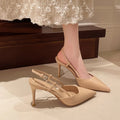 Elegant Thin Heels Women Pumps Fashion Buckle Strap Pointed Toe