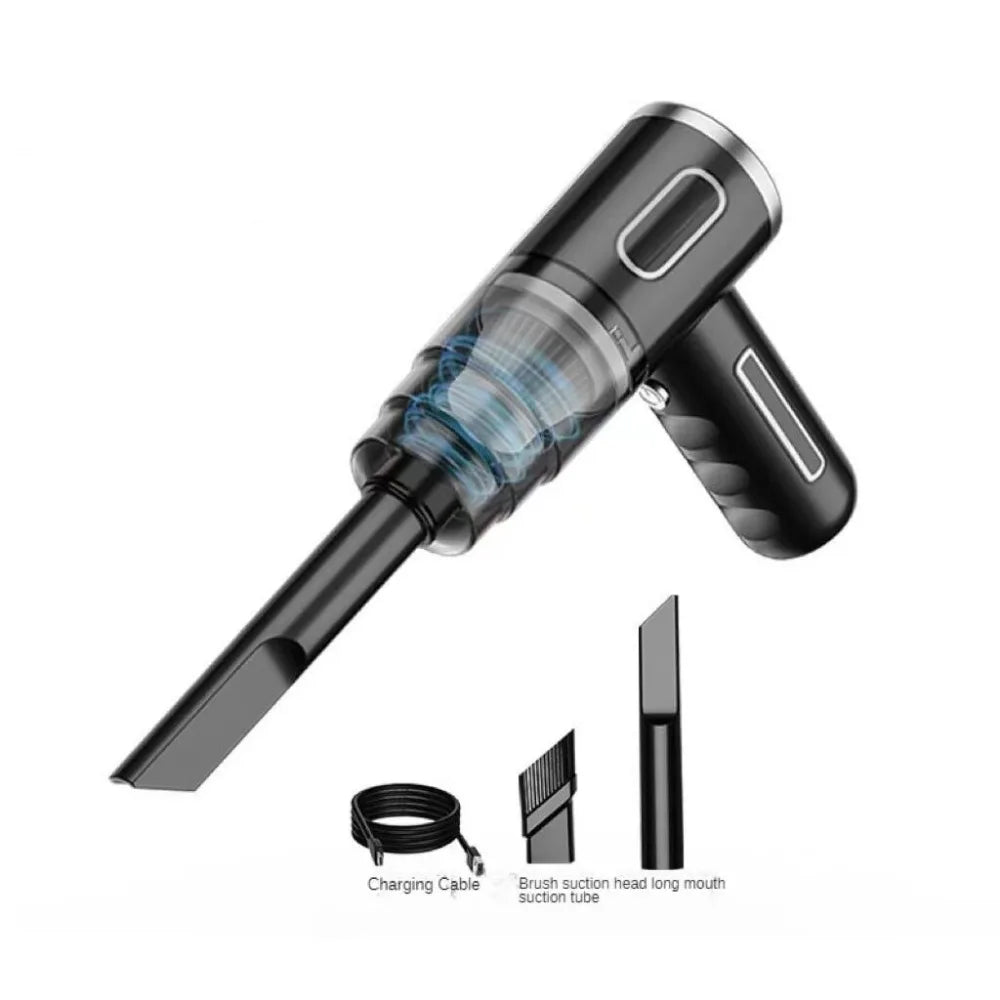 Powerful Suction Car Dust Collector Set Cordless Mini Blower Car Vacuum Cleaner Detachable Electric Handheld Vacuum Dust Removal Zpaxo Black