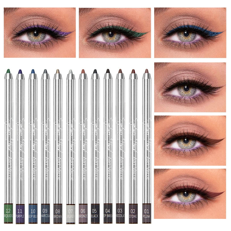 Multi Functional Eyeliner Pen Easy Apply Smooth Texture Lasting