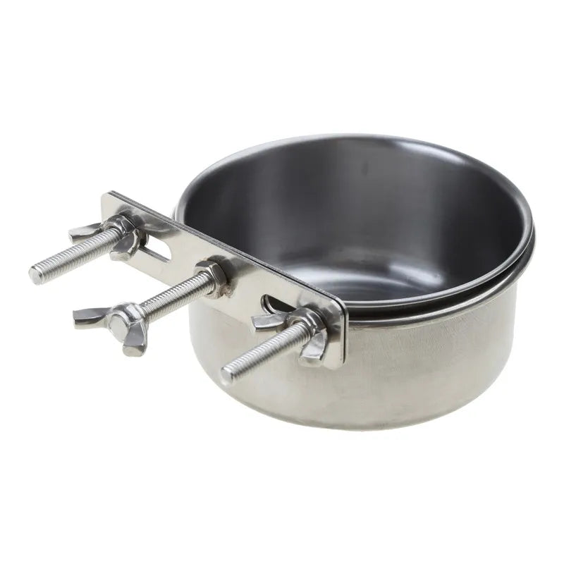 Pet Bowl Can Hang Stationary Dog Cage Bowls Stainless Steel Dog Cats Hanging Bowls Durable Puppy Kitten Feeder Water Food Bowl Zpaxo A 10x4.5cm