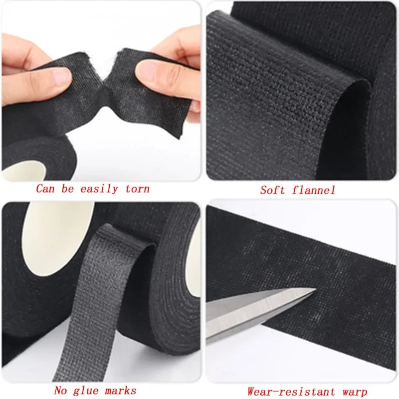 Heat-resistant Flame Retardant Adhesive Cloth Tape For Car Home Cable Harness Wiring Loom Protection Insulation Tape Sticker Zpaxo