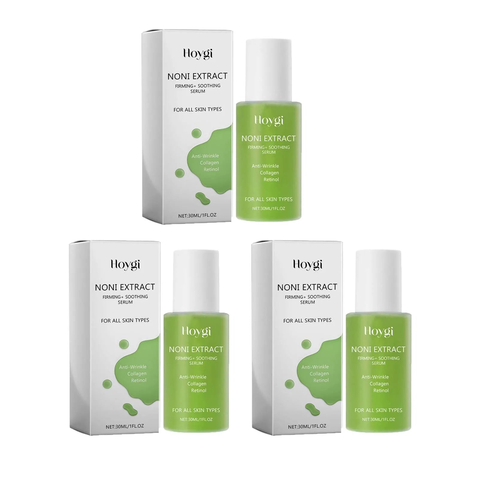 Hoygi Retinol & Noni Fruit Face Serum – Brightening Firming Retinol Face Serum Zpaxo 3Pcs 30ml Boxed