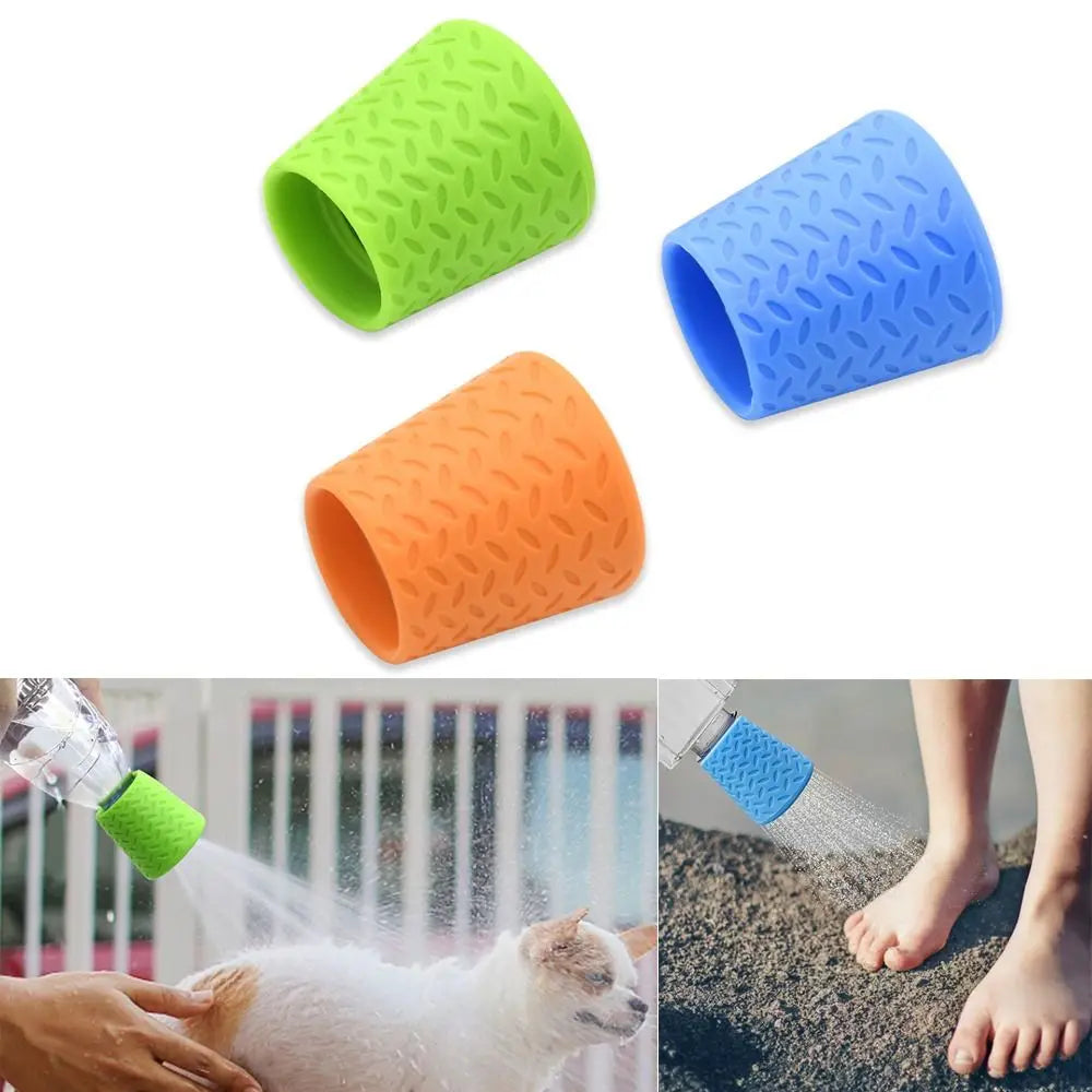 Silicone Pet Shower Head Kettle Universal Water Bottle Cap Cleaning