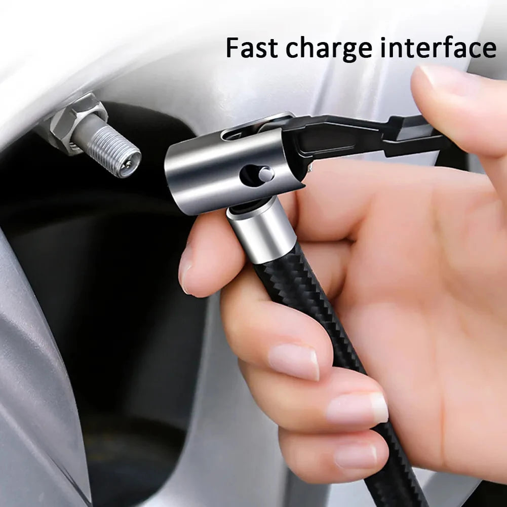 12V Electric Tire Inflator Cylinder Power System Car Pump Heavy Duty