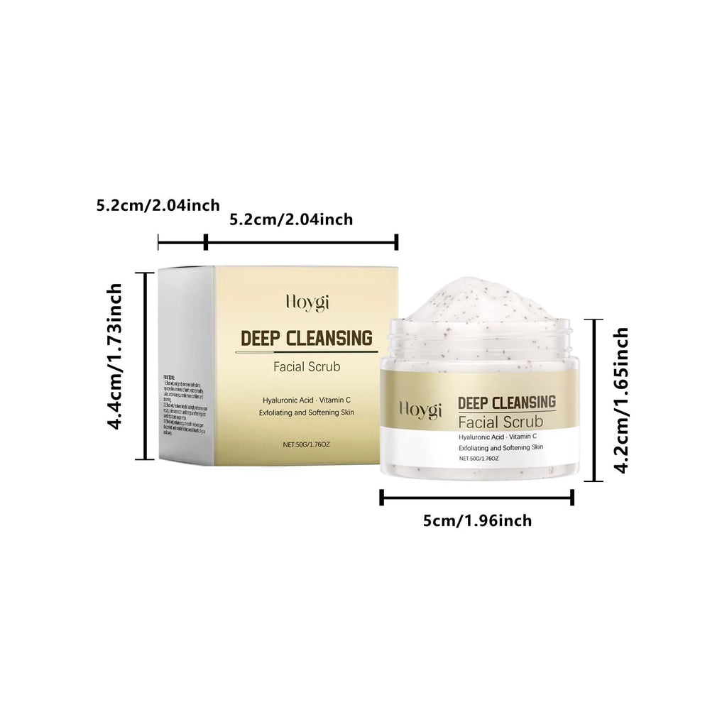 Hoygi Deep Cleansing Facial Scrub – Exfoliate & Refine Pores Facial Exfoliating Scrub Zpaxo