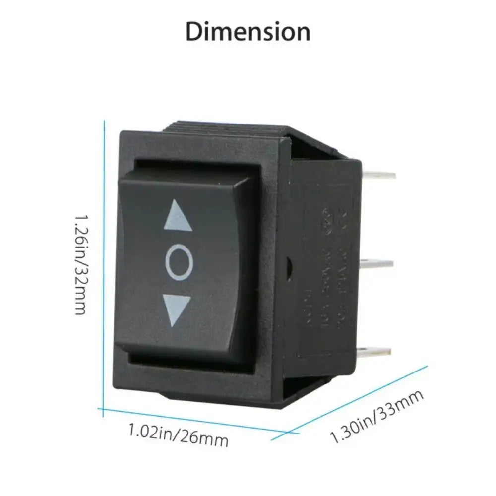 10pcs KCD4 Momentary Rocker Switch 6 Pin Terminals High Current Double Reset Switch High Quality Automatic Reset Zpaxo