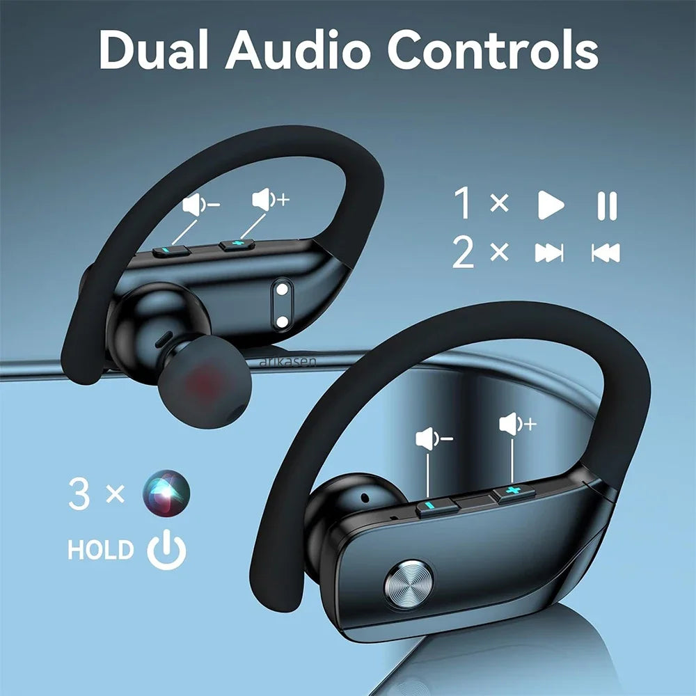 Wireless Earbuds Bluetooth Headphones 48hrs Play Back Sport Earphones