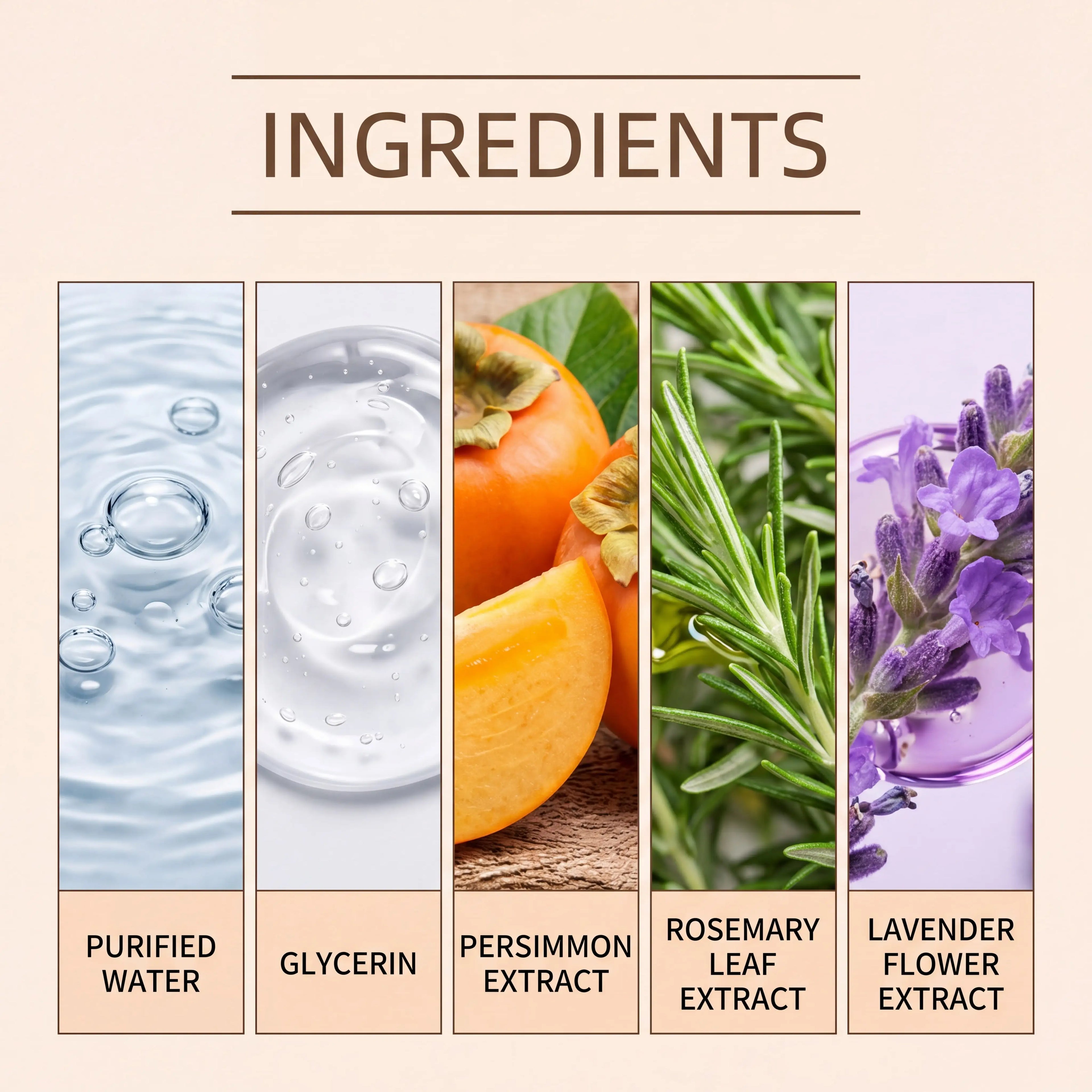 100ml Persimmon Body Wash Rosemary Lavender Flaky Skin Care Stabilizing Restoring Deep Hydration Lock Portable Travel Shower Gel Zpaxo