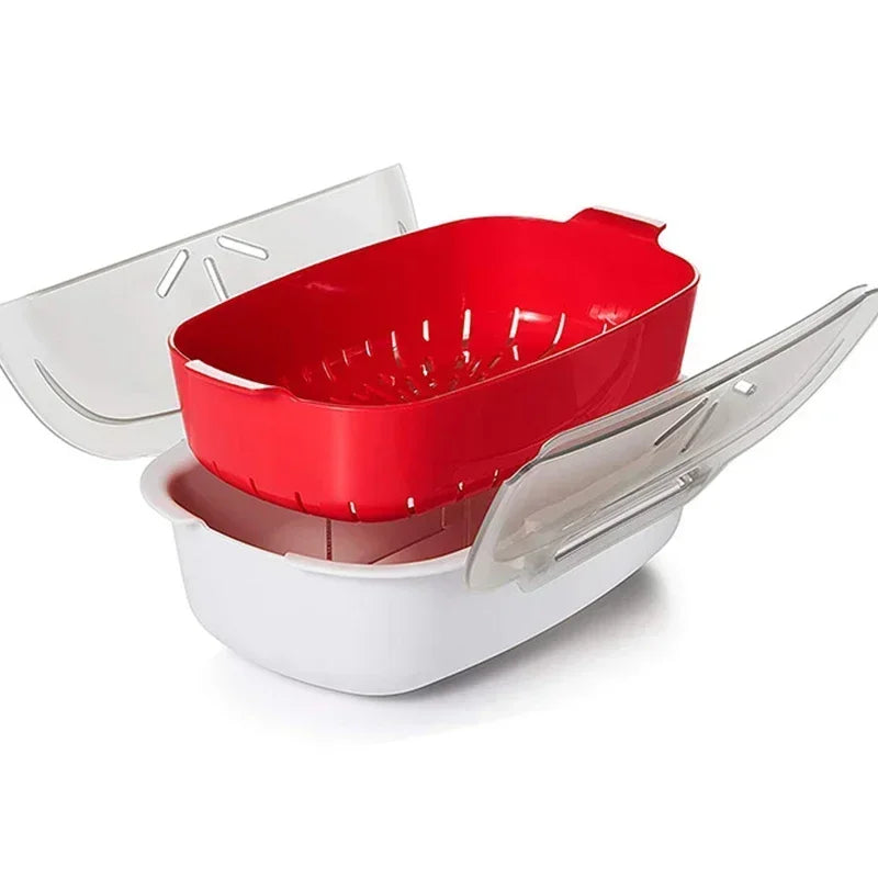 Microwave Steamer with Lid – Dumplings, Buns & Fish Steamer Microwave Steamer Zpaxo