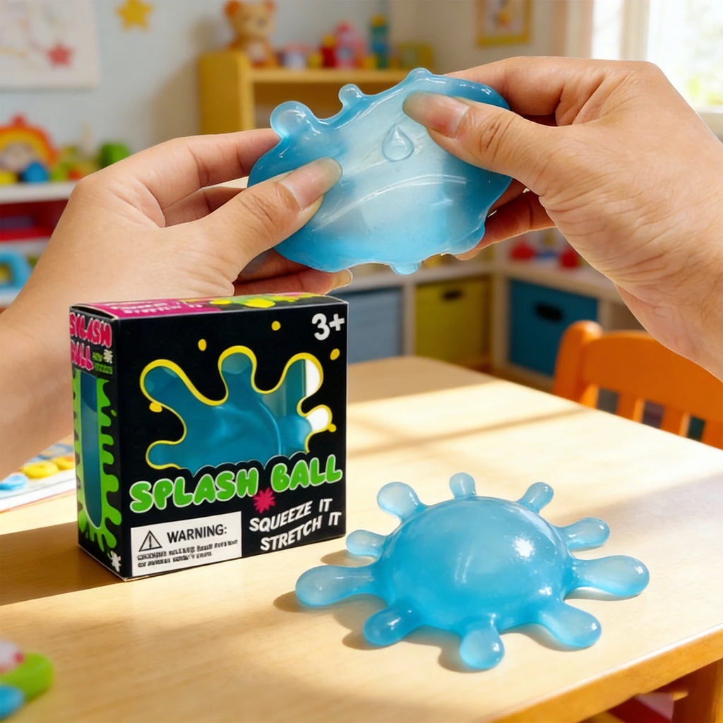 Splash Squeeze Stress Ball Slow Rise Fidget Toy Adults &amp; Kids Fidget Stress Ball Zpaxo