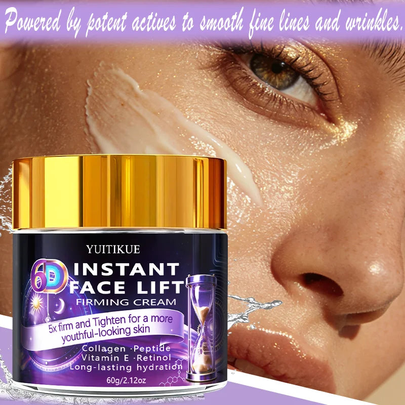 YUITIKUE 6D Instant Face Lift Firming Cream – Tighten & Smooth Face Firming Cream Zpaxo
