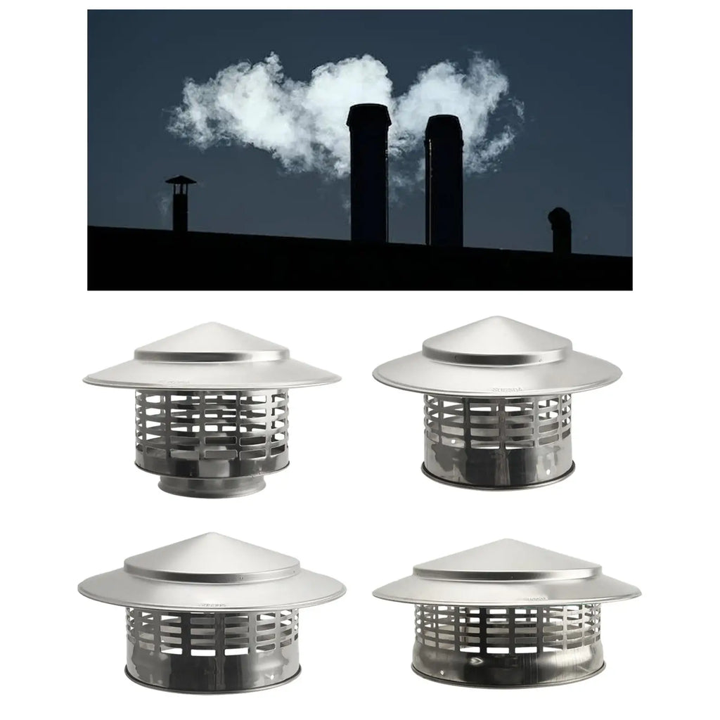 Chimney Rain Cap – Stainless Steel Rainproof Roof Vent Cover Chimney Rain Cap Zpaxo