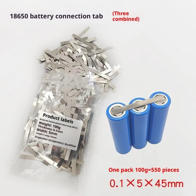 Nickel Plated Steel Strip Set for 18650 Battery Spot Welding Welders Zpaxo 5x45mm