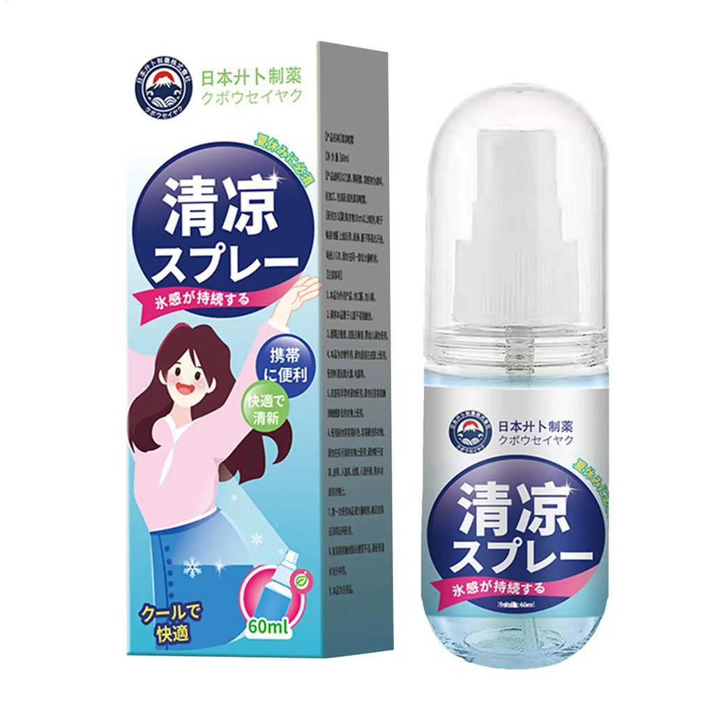 Cooling Spray Body Refreshing Cool Mist Natural Supplies Weather Heat