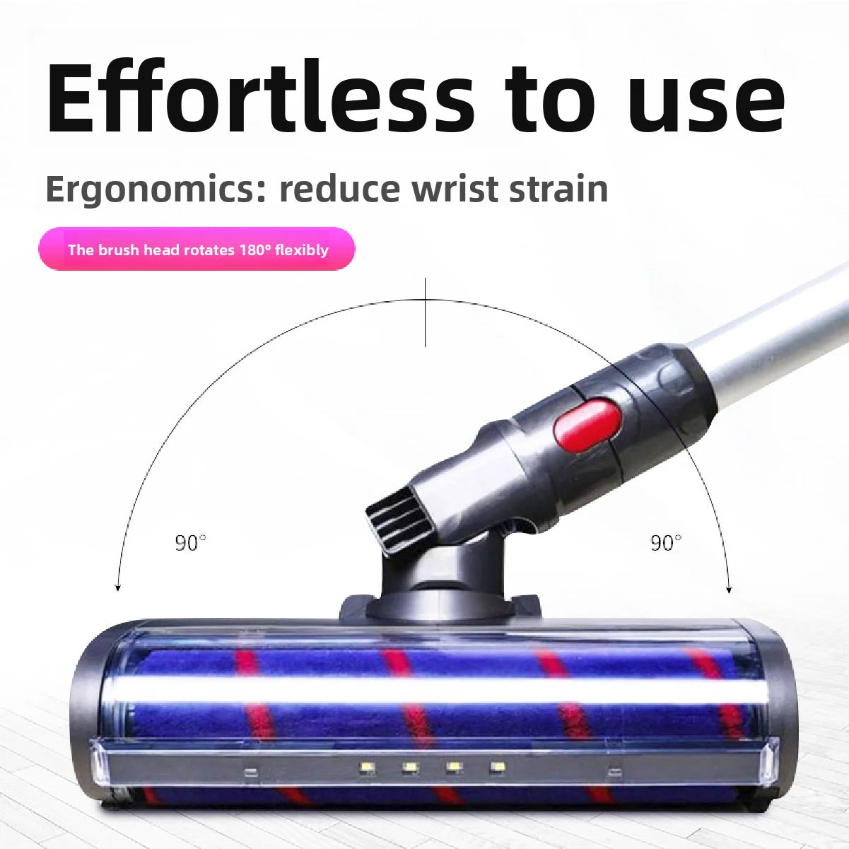 Soft Roller Brush Head w/ Green LED for Dyson V7 V8 V10 V11 Vacuum Brush Head Zpaxo