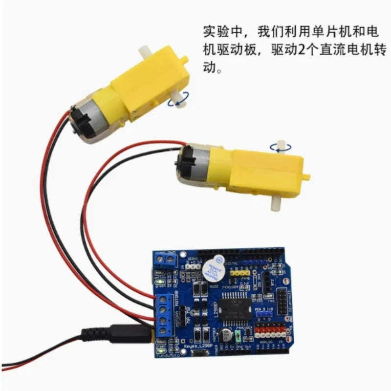 L298P Motor Shield Stepper DC Driver Module Expansion Board SUNLEPHANT Zpaxo