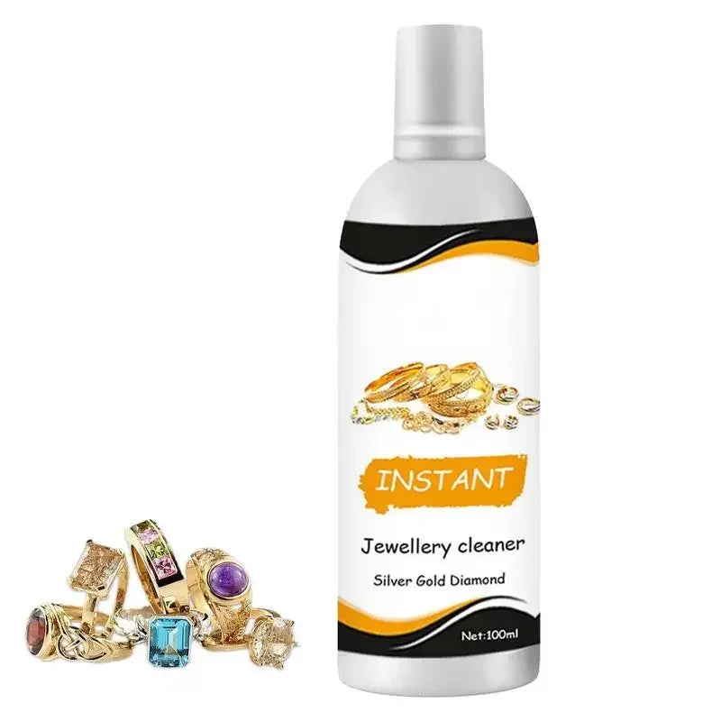 Jewelry Cleaner Silver Jewelry Necklace Ring Clean Polishing Spray Ring Care Washing Fluid Multi-Function Cleaner silver cleaner Zpaxo