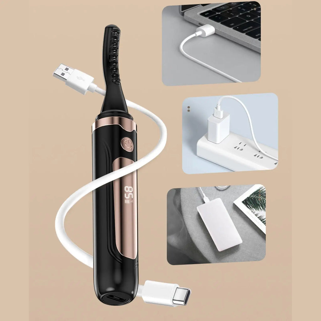 Heated Eyelash Curler – LED Display & 4-Level Heat | Zpaxo Heated Eyelash Curler Zpaxo