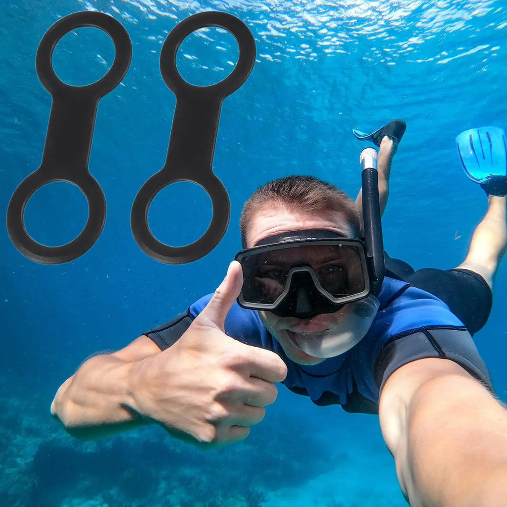 Snorkel Keeper Quick Release Double-ring Flexible Silicone Retainer