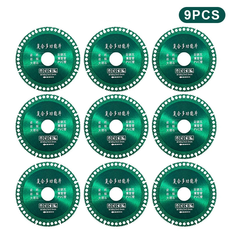 3 6 Buy 1 Take 2 Cutting Disc Multi Tile Rock Slab Marble Steel Iron Zpaxo 9Pcs Green