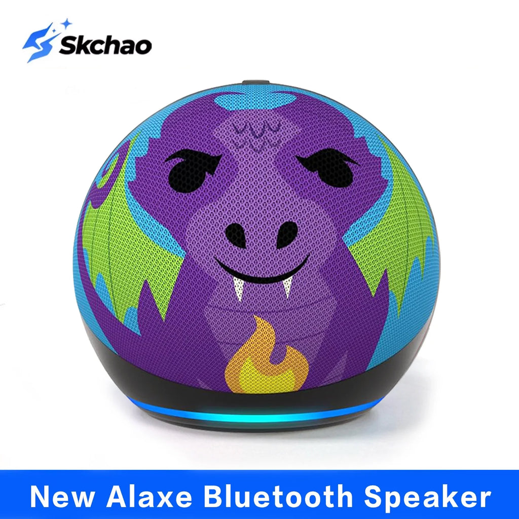 Kids Bluetooth Speaker Owl Design With Alexa Function Newest Model Mini Desktop Speaker High Fidelity Sound Portable Wireless Au Zpaxo