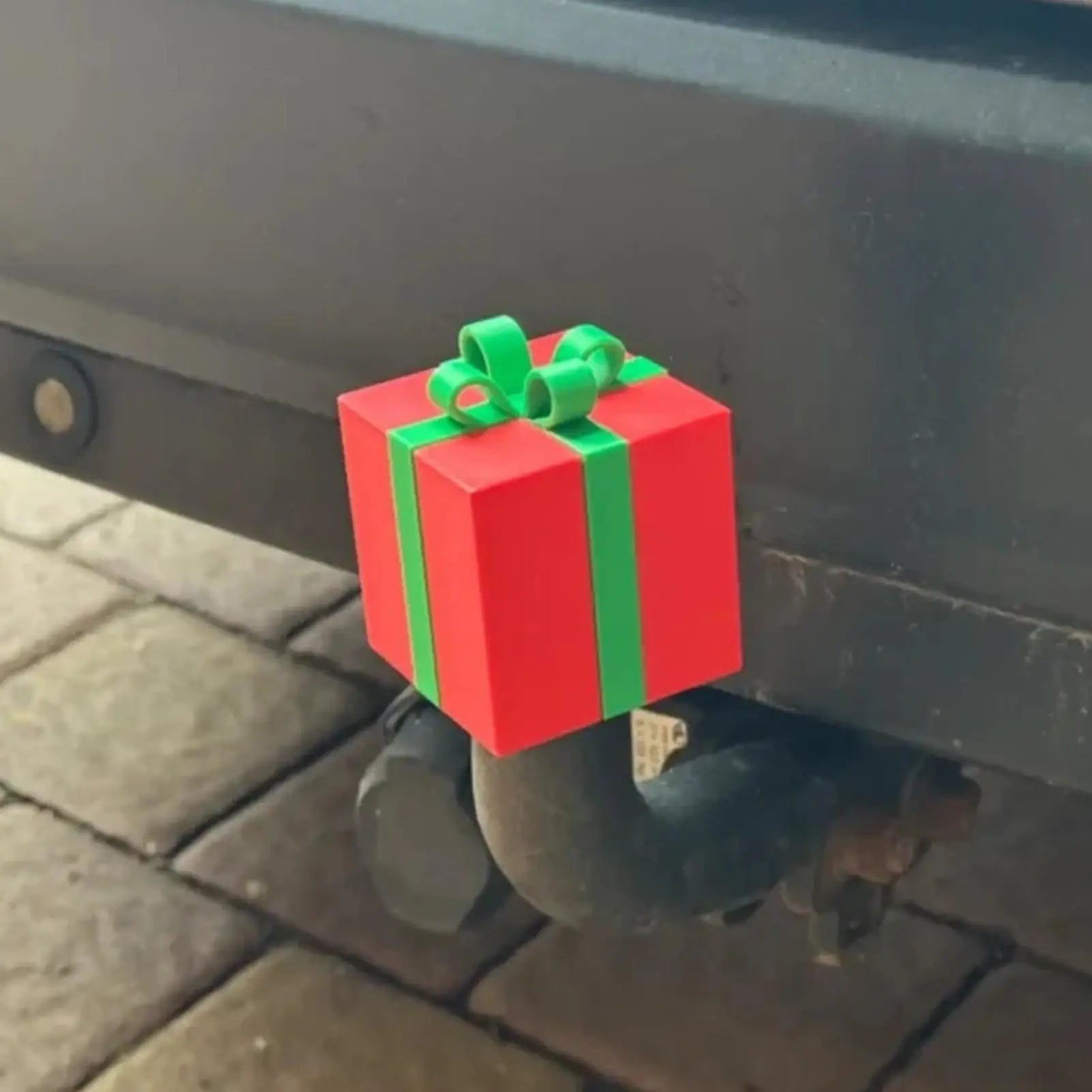 Tow Hitch Covers Christmas Box Receiver Tube Plug Cap Cartoon