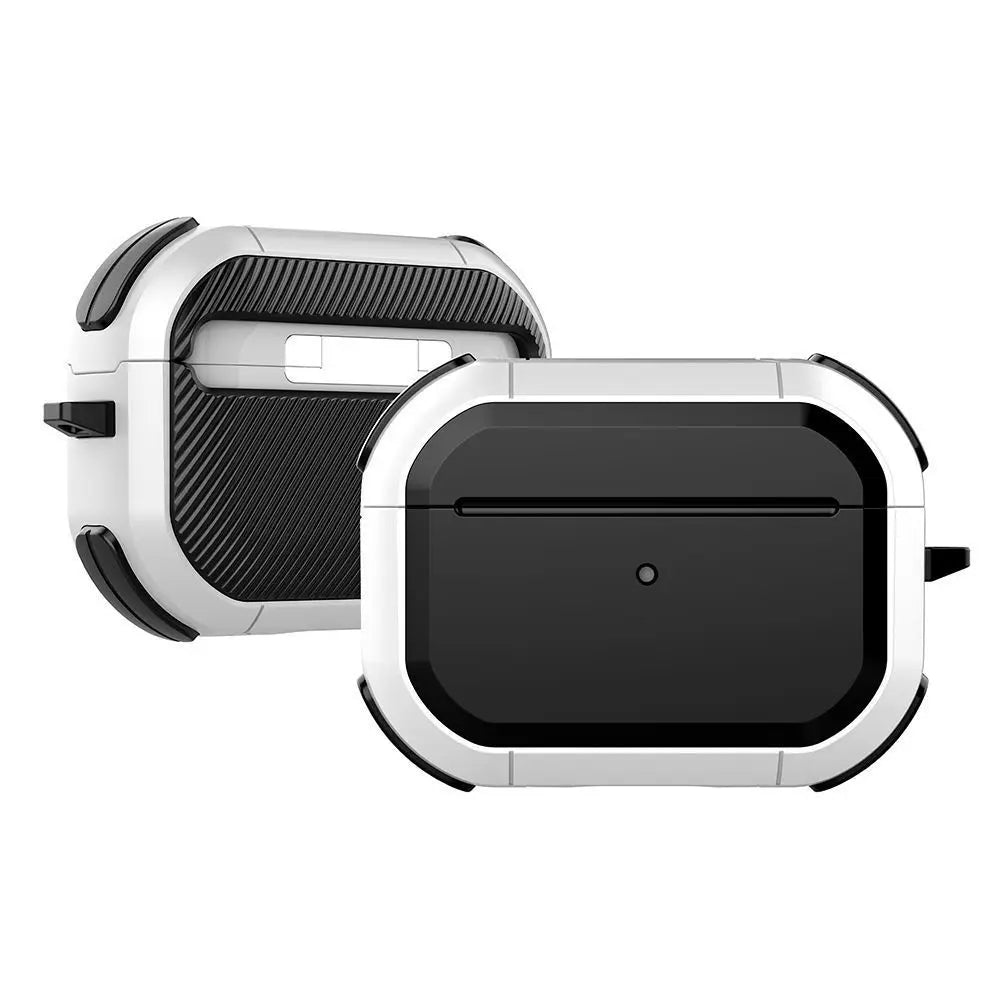 Earphone Protective Case Shockproof Headphone Case With Keyring For Apple Airpods Pro 2 1 AirPods 3 2 1 Headset Case Accessories Zpaxo White For Airpods Pro 1