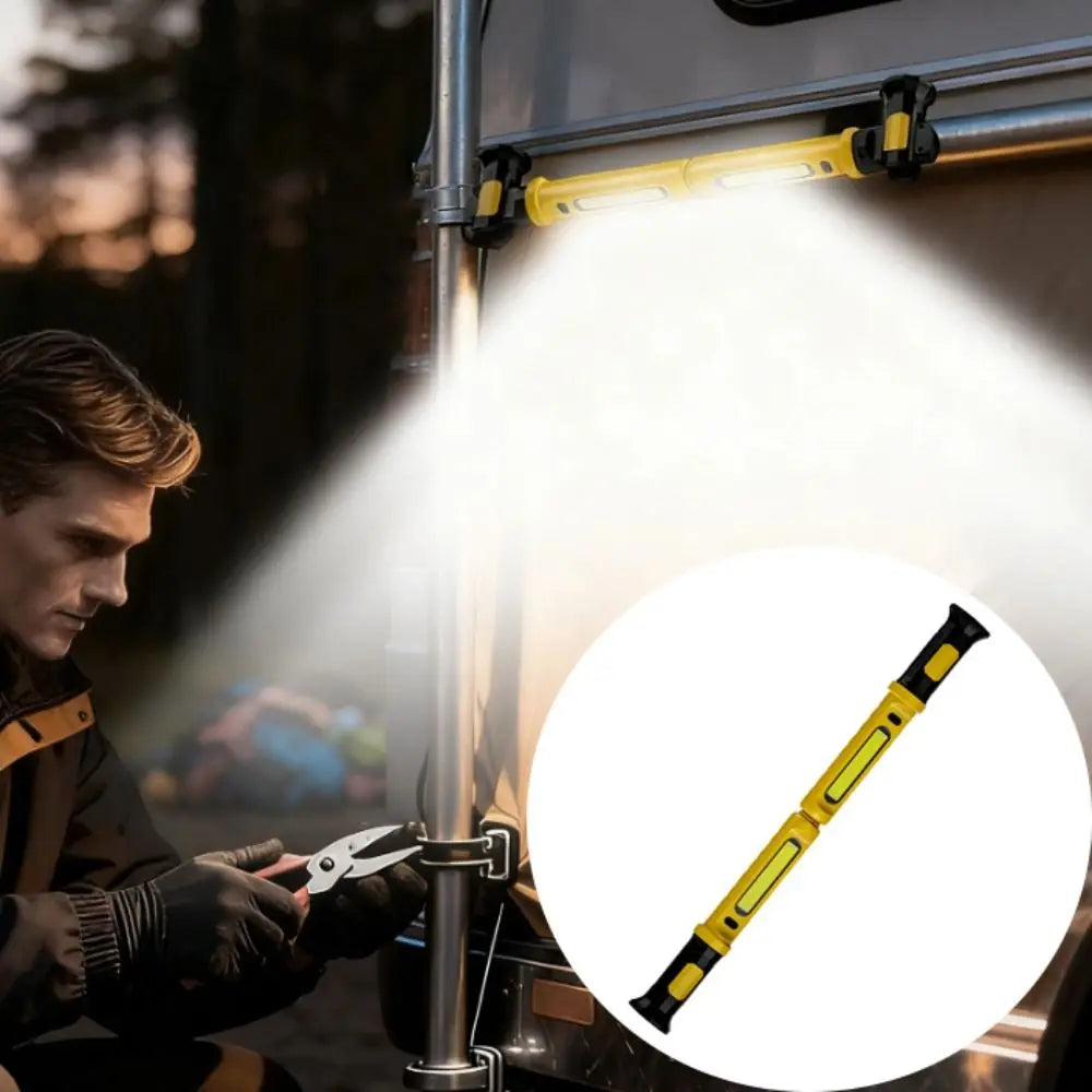 Magnetic Base COB Work Light 4000mAh Capacity Rechargeable Battery