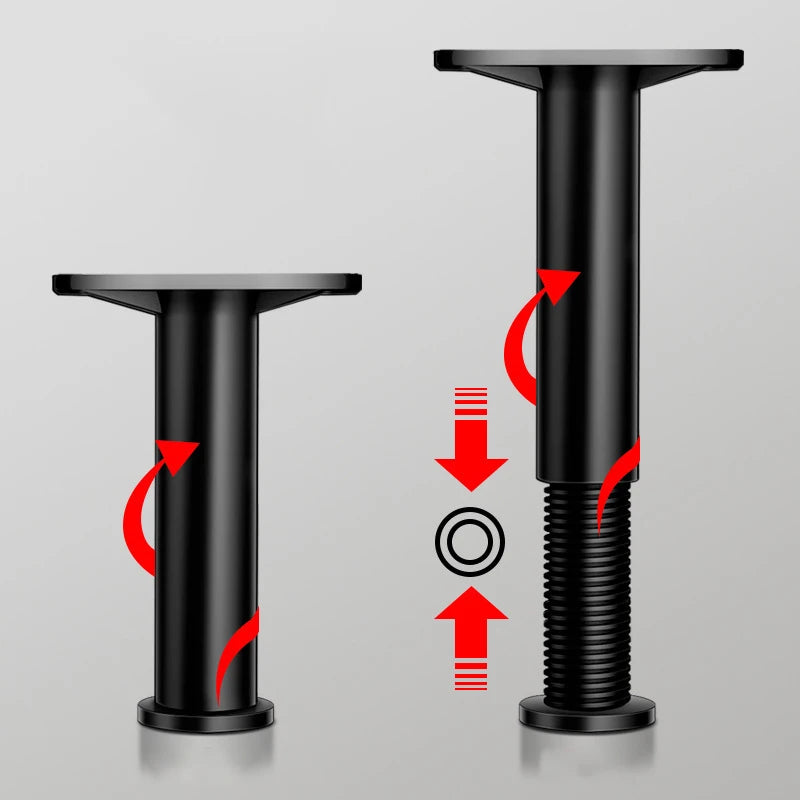 Telescopic Adjustable Bed Beam Support Foot Reinforced Plastic Furniture Leg Sofa Leg Bed Bottom Load Bearing Bracket Zpaxo