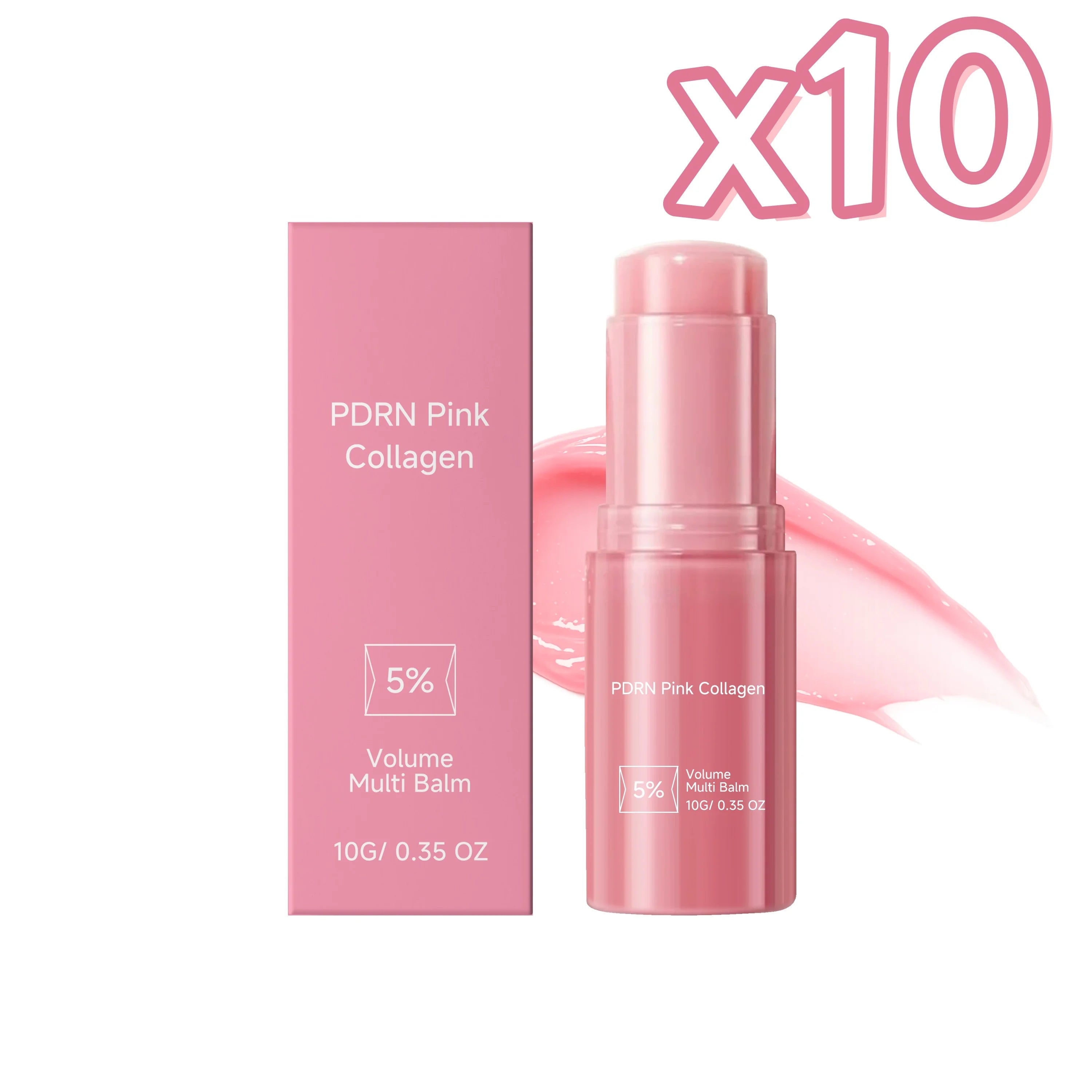 PDRN Collagen Multi Balm – Hydrating Anti-Aging Stick 10g Collagen Balm Stick Zpaxo 10g boxed x 10