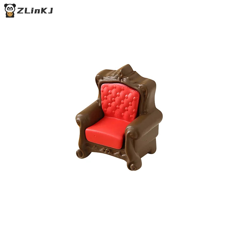 ▶1/12 Dollhouse Simulation Mini Furniture Model Dollhouse Living Room Scene Decoration Dolls House Ornament Pretend Play Toys Zpaxo