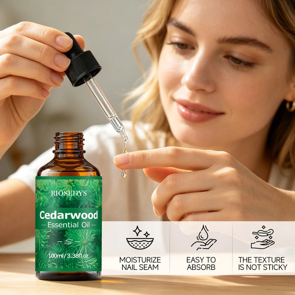 CEDARWOOD ESSENTIAL OIL Suitable Massage Skincare Deeply Nourishes Zpaxo