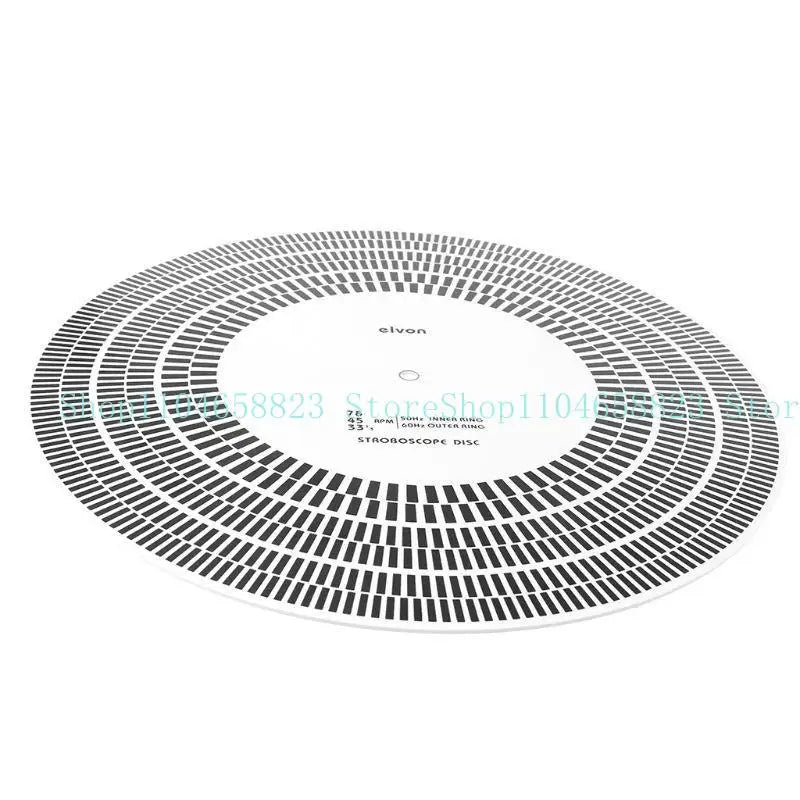 Double-sided Tachometer Turntable Calibration Disc Plastic Material Zpaxo