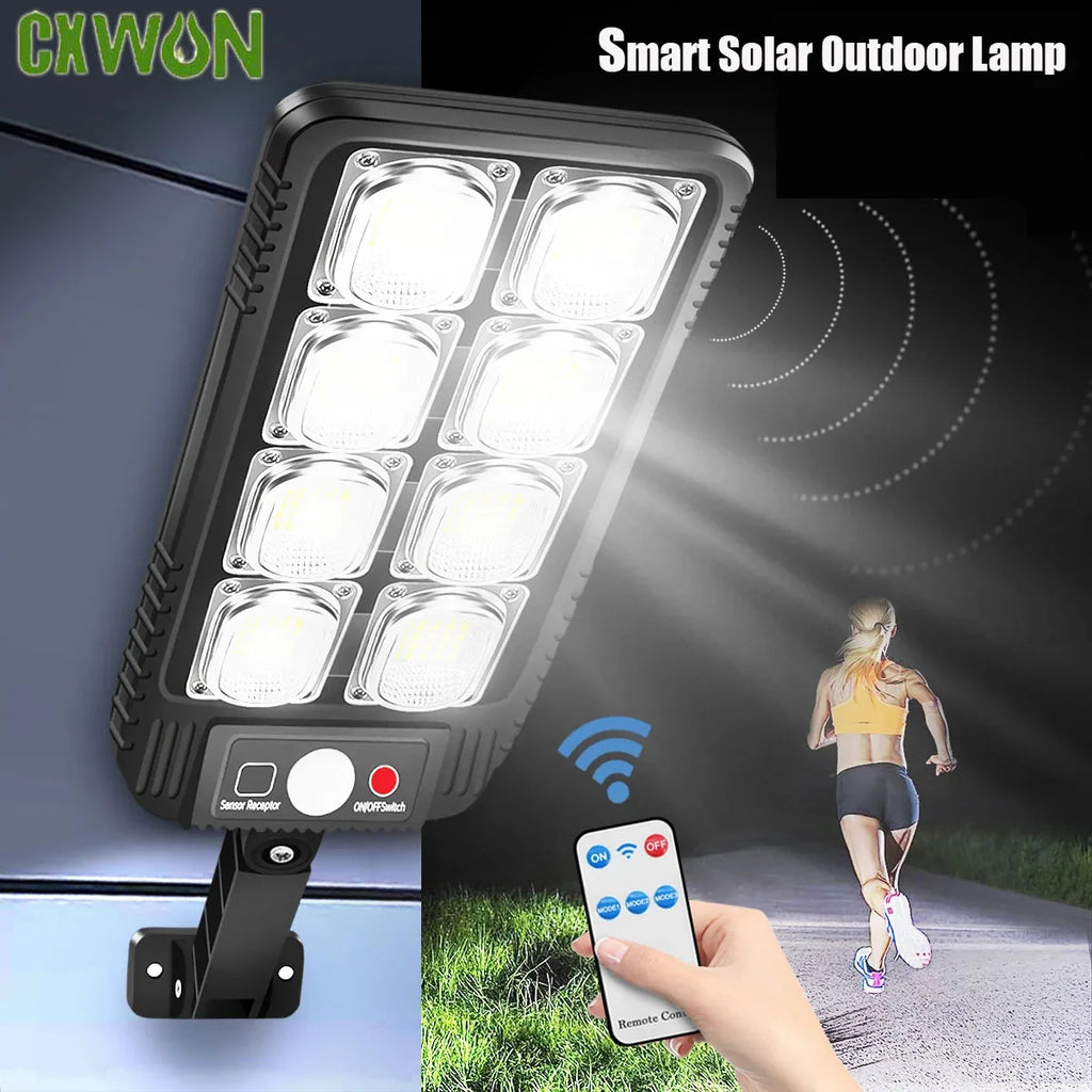 Solar Street Lamp IP65 Waterproof Outdoor Motion Sensor COB LED Zpaxo