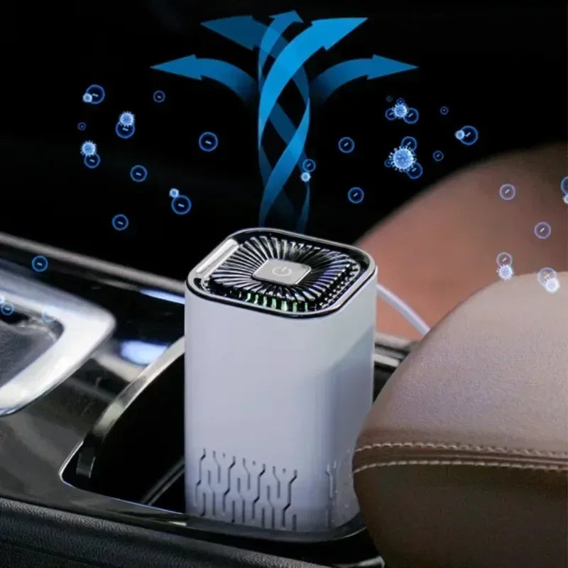 Portable HEPA Air Purifier – Smoke & Odor Filter for Car & Home