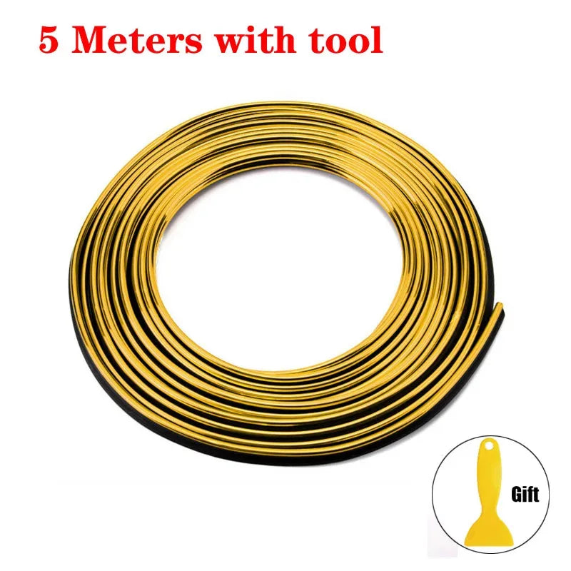 Universal Car Interior Trim Moulding Flexible Strips – 5m