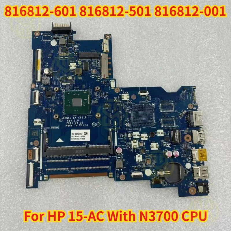 816812-601 816812-501 816812-001 HP 15-AC Series Laptop Motherboard