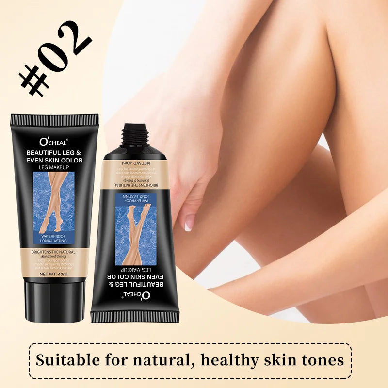 Concealer Leg Cream Waterproof Even Skin Tone Beauty Cream Stockings Cream Leg Care Moisturizer Zpaxo 02