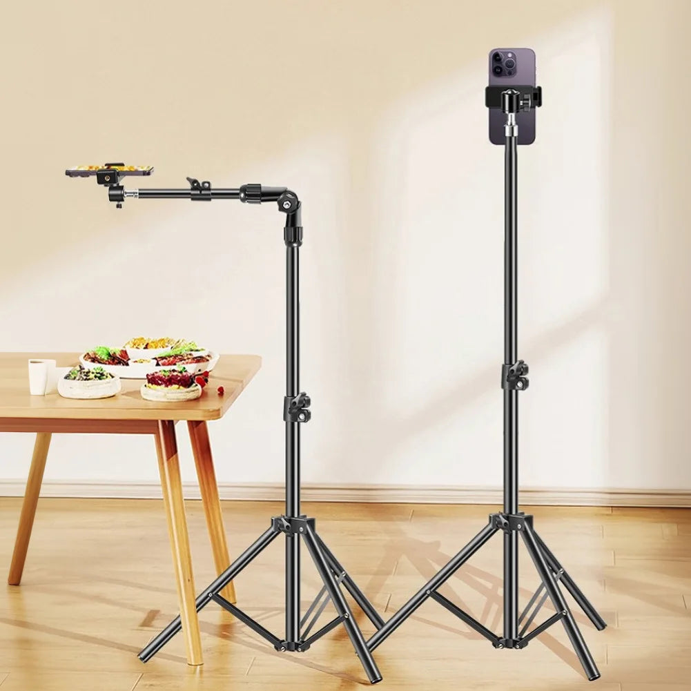 Multi-functional Phone Tripod Stand Horizontal Overhead Adjustable Zpaxo
