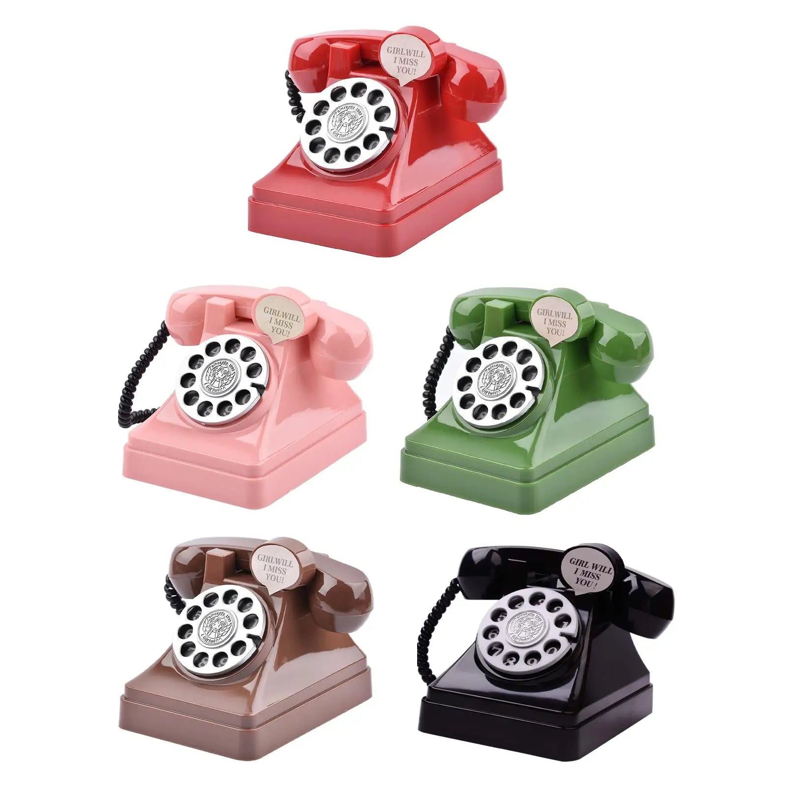 Vintage Telephone Coin Bank – Retro Metal Money Saving Piggy Bank Decorative Coin Bank Zpaxo