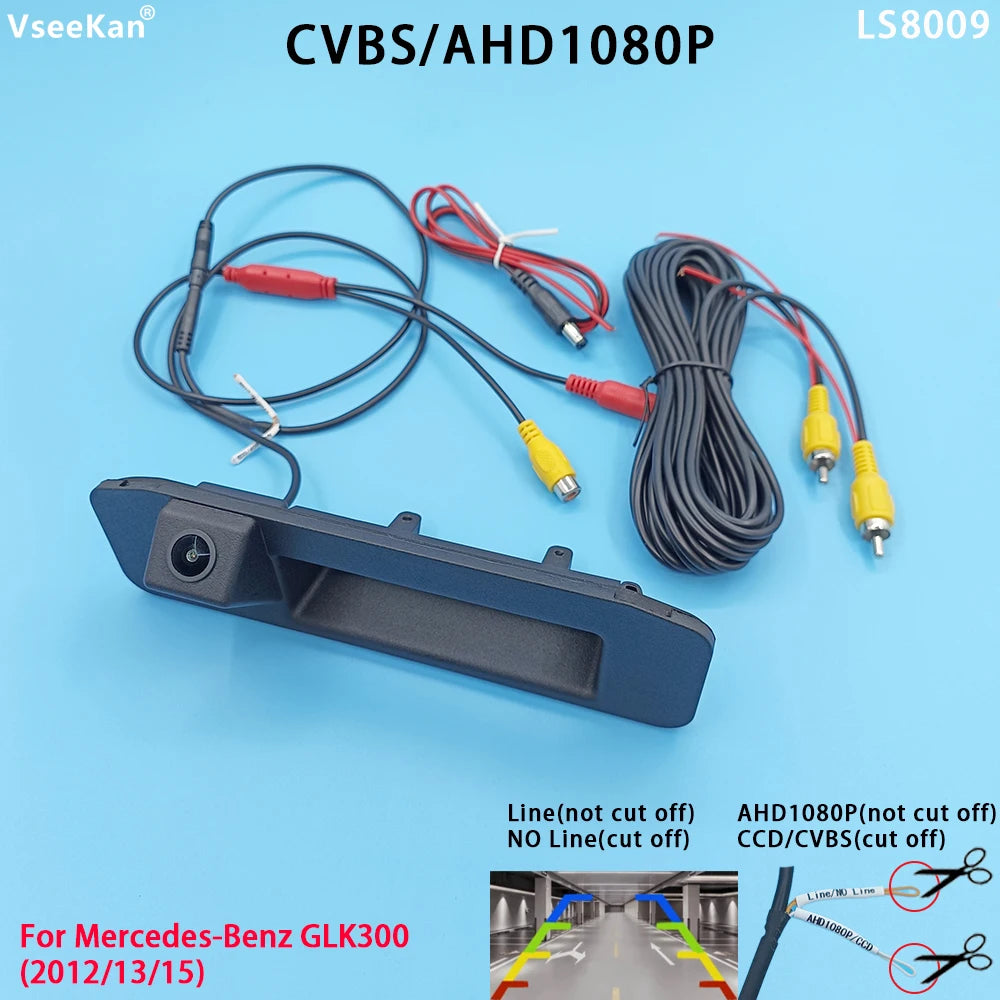 Rear View Camera AHD 1080P Mercedes Benz GLK GLA GLC GLE ML A180 A200