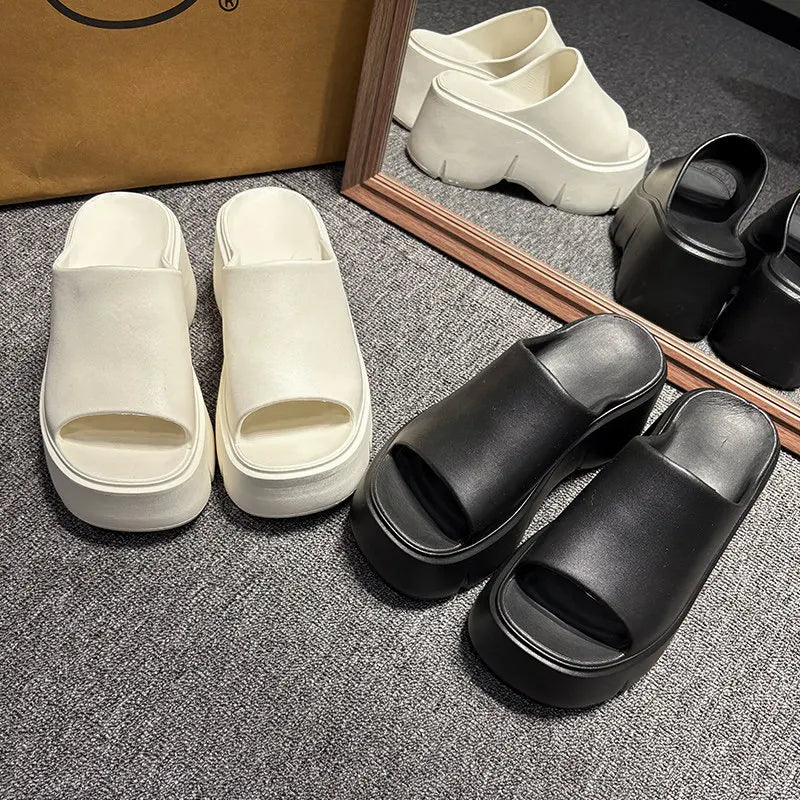Thick Sole Sandals Women Home Platform Slippers EVA Non Slip Beach