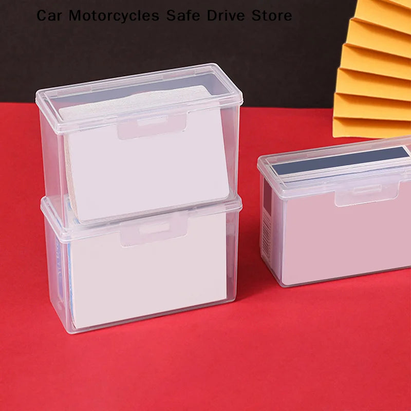 MPlaying Card Storage Box Cards Game ID Business Plastic Organizer