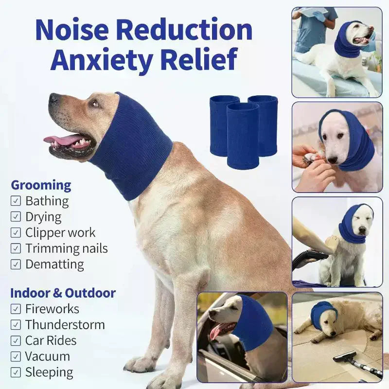 Dog Grooming Earmuff Warm Headband Ear Cover Neck Hat Noise Cancel Zpaxo