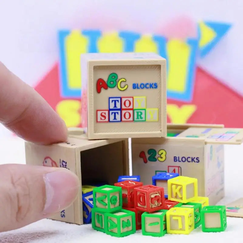 Lovely 1 6 Scale Miniature Doll House Building Block Assembly Model Zpaxo Default Title